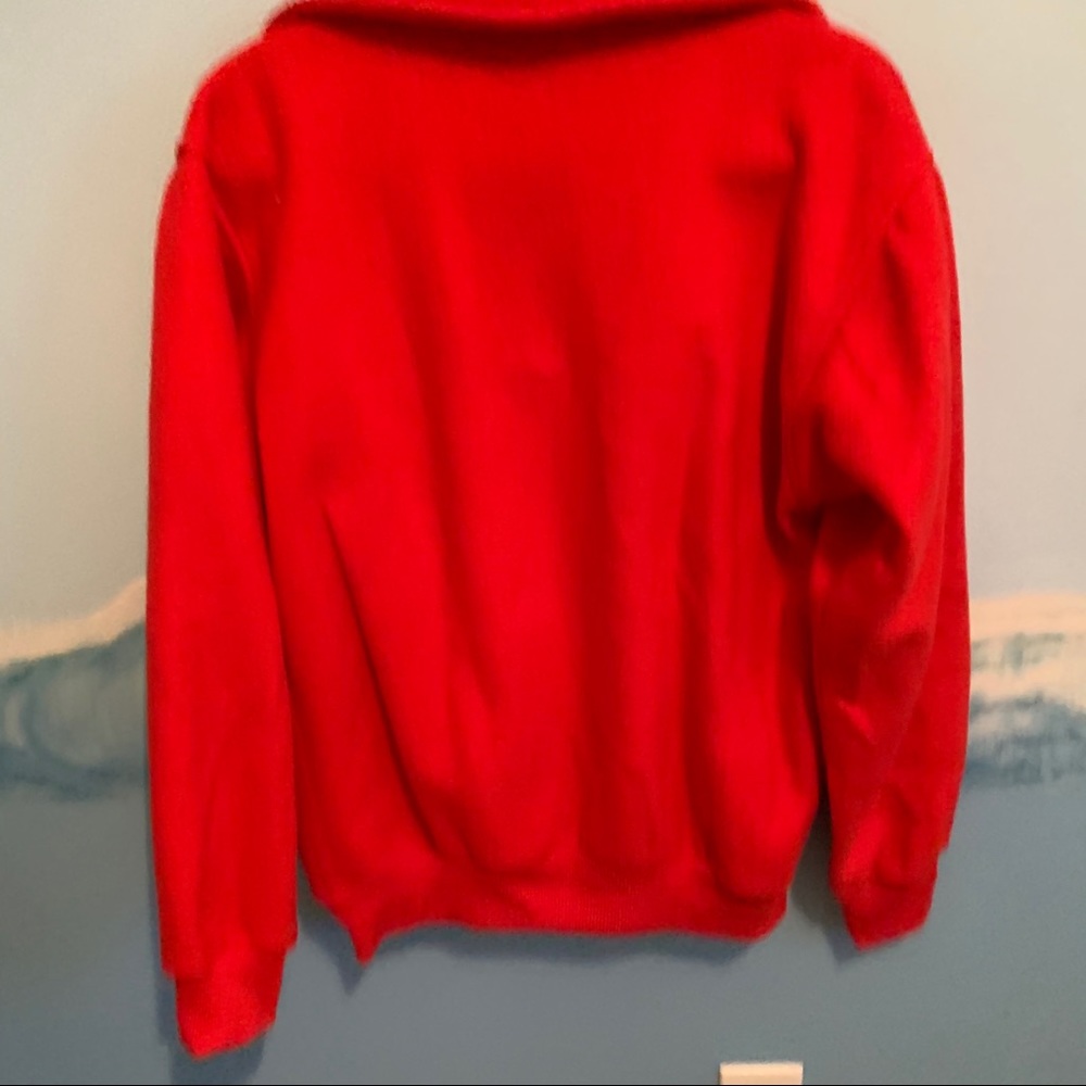 Fleece Red Zip-Up - Picture 6 of 6